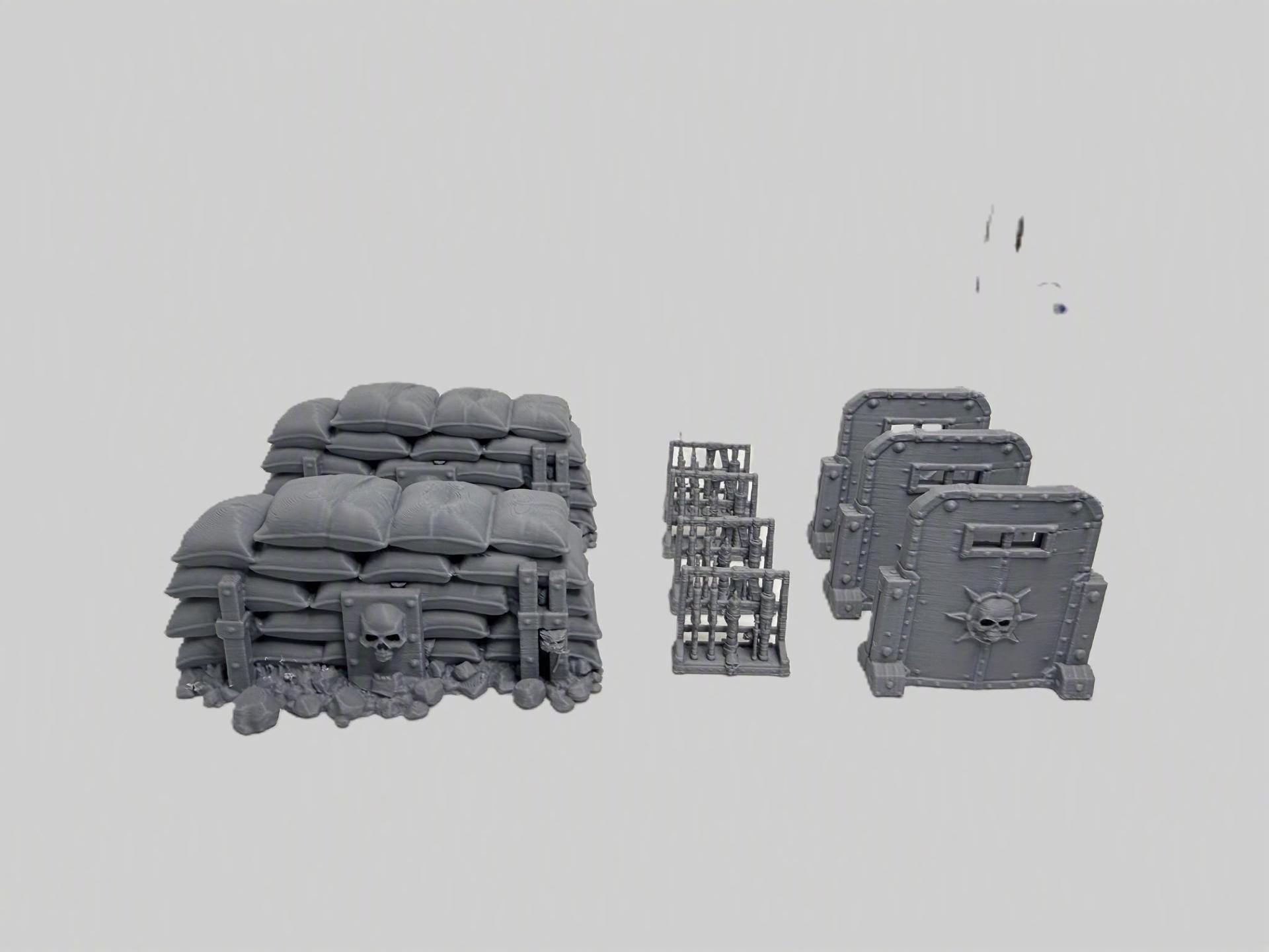 3D Printed Terrain: Defense Kit, Supply Kit