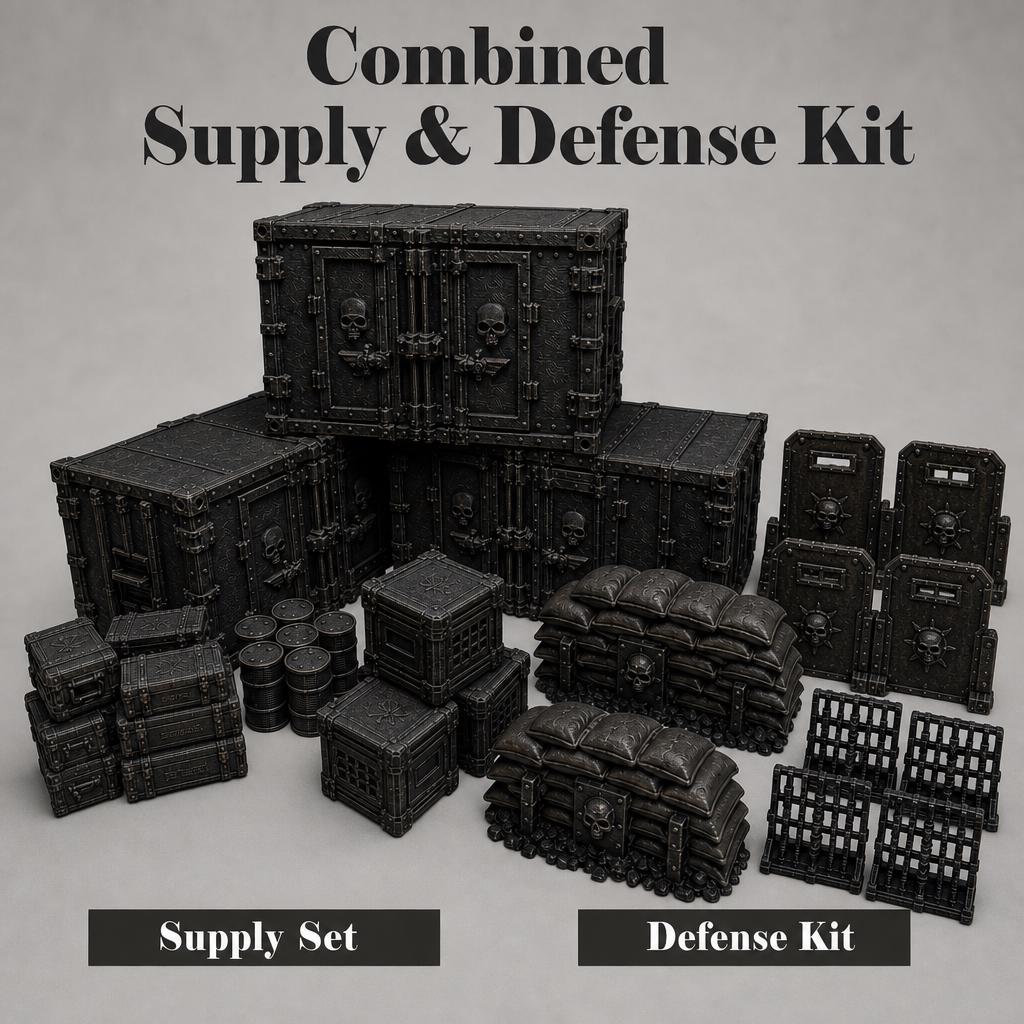 3D Printed Terrain: Defense Kit, Supply Kit