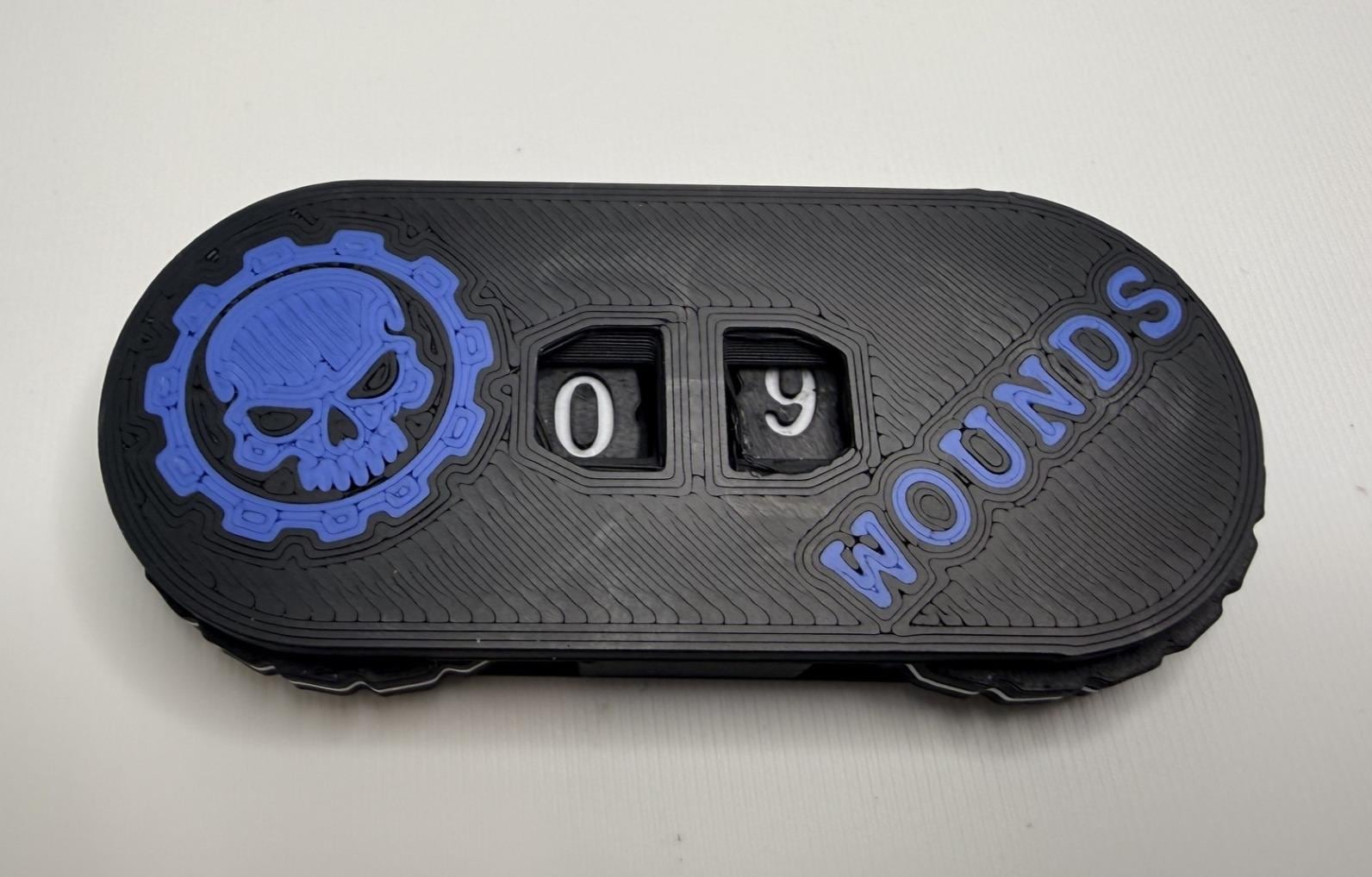 Dual Damage, Wound Counters (0–99 Range) -Tabletop Tracker - Wargaming Token