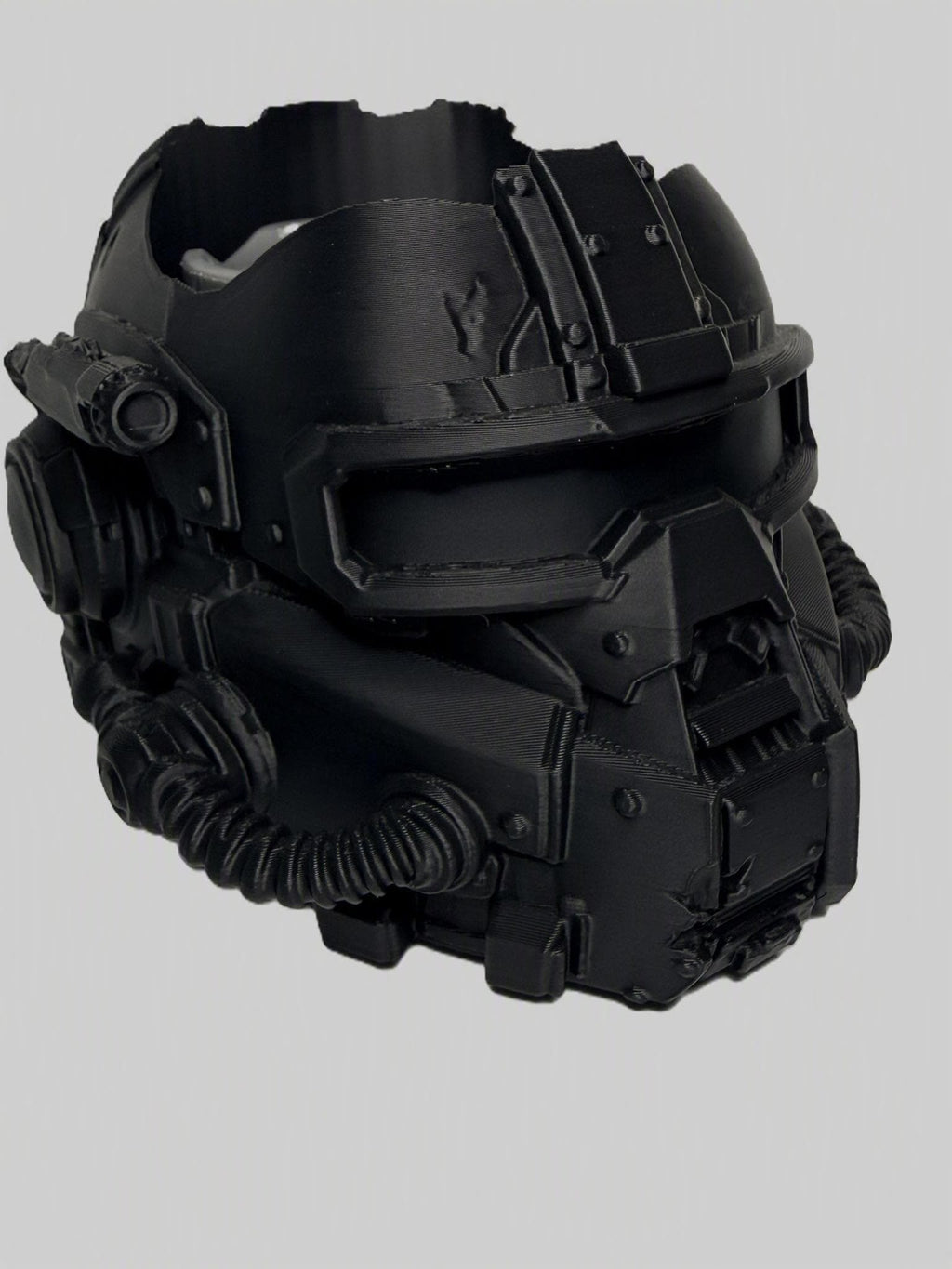 Grimdark Military Survivor Brush Holder & Water Pot – Post‑Apocalyptic Art Station Upgrade