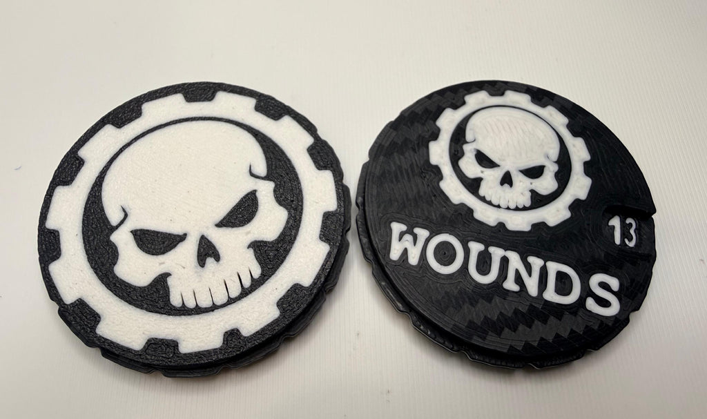Tabletop Damage, Wound Trackers (0-15), Tabletop Tracker, Wargaming Token