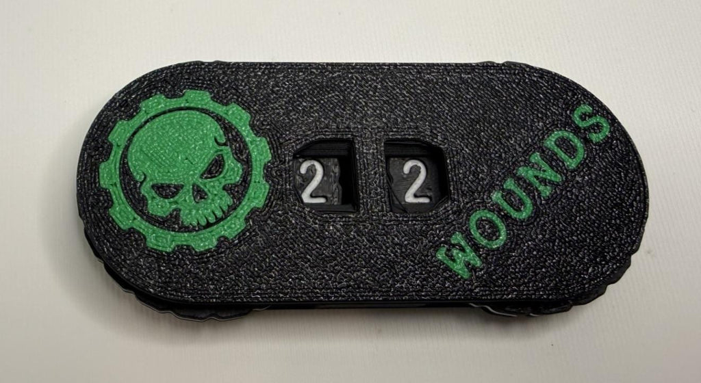 Dual Damage, Wound Counters (0–99 Range) -Tabletop Tracker - Wargaming Token