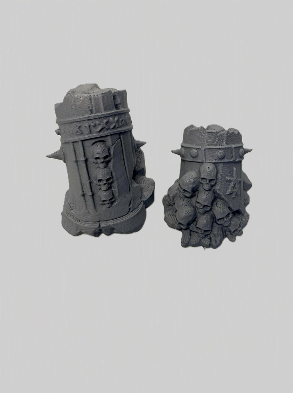 Skull Column Debris – Grimdark Ruins for Tabletop Wargaming & Dioramas, Terrain