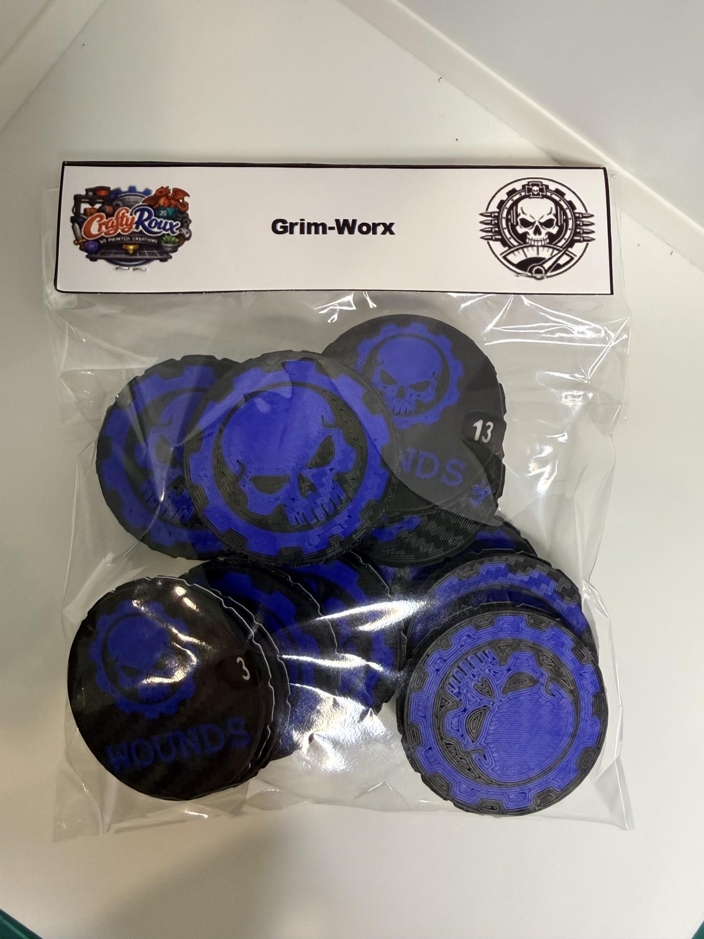 Tabletop Damage, Wound Trackers (0-15), Tabletop Tracker, Wargaming Token