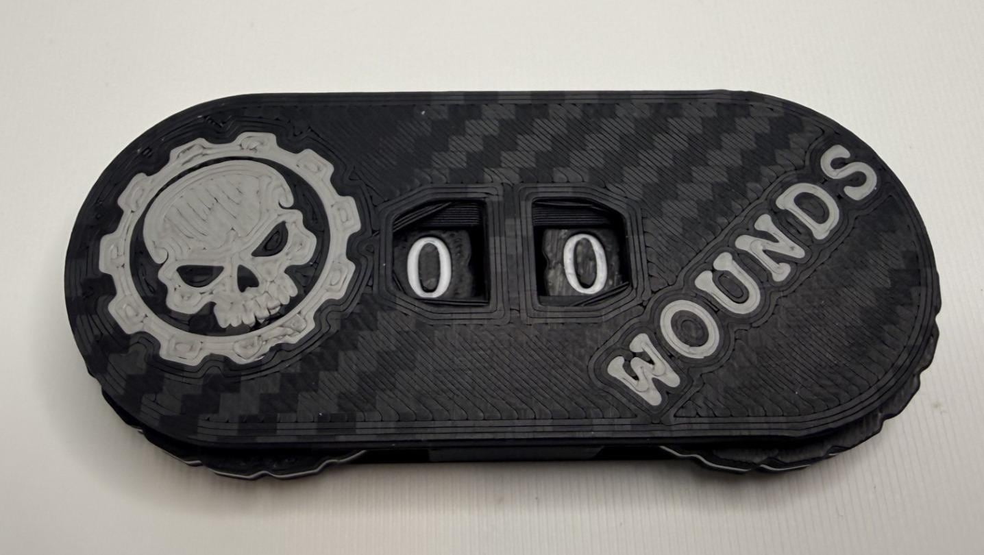 Dual Damage, Wound Counters (0–99 Range) -Tabletop Tracker - Wargaming Token