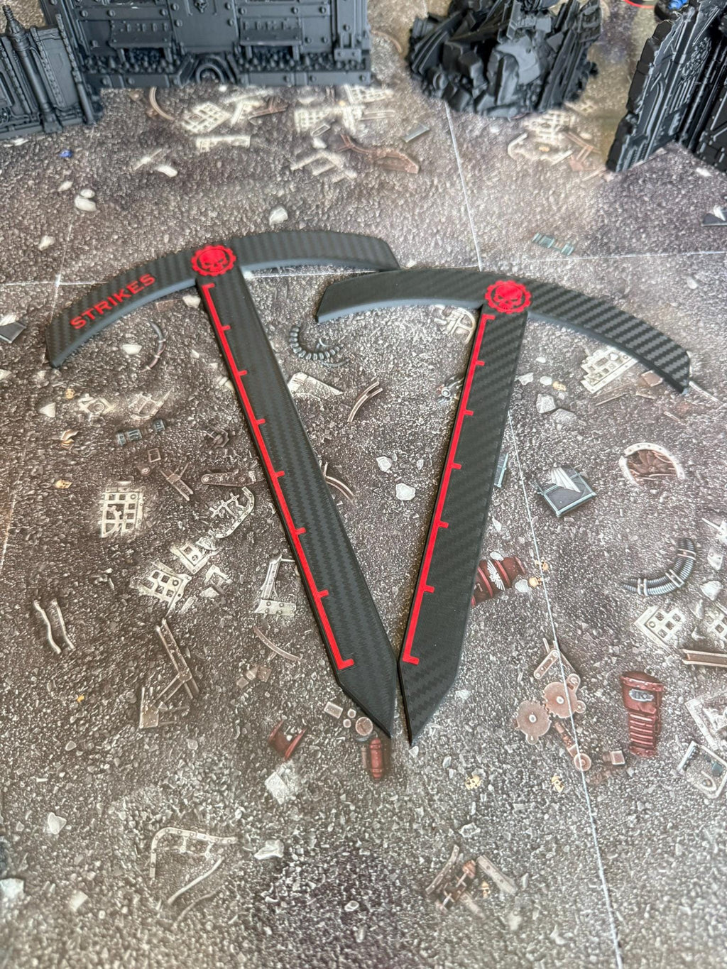 Deep Strike Marker, 8" & 9", Measuring Template for Wargaming