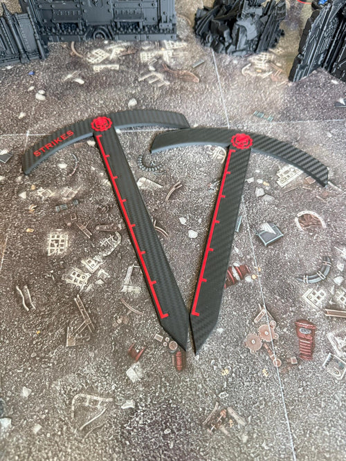 Deep Strike Marker, 8" & 9", Measuring Template for Wargaming