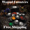 Tabletop Damage, Wound Trackers (0-15), Tabletop Tracker, Wargaming Token