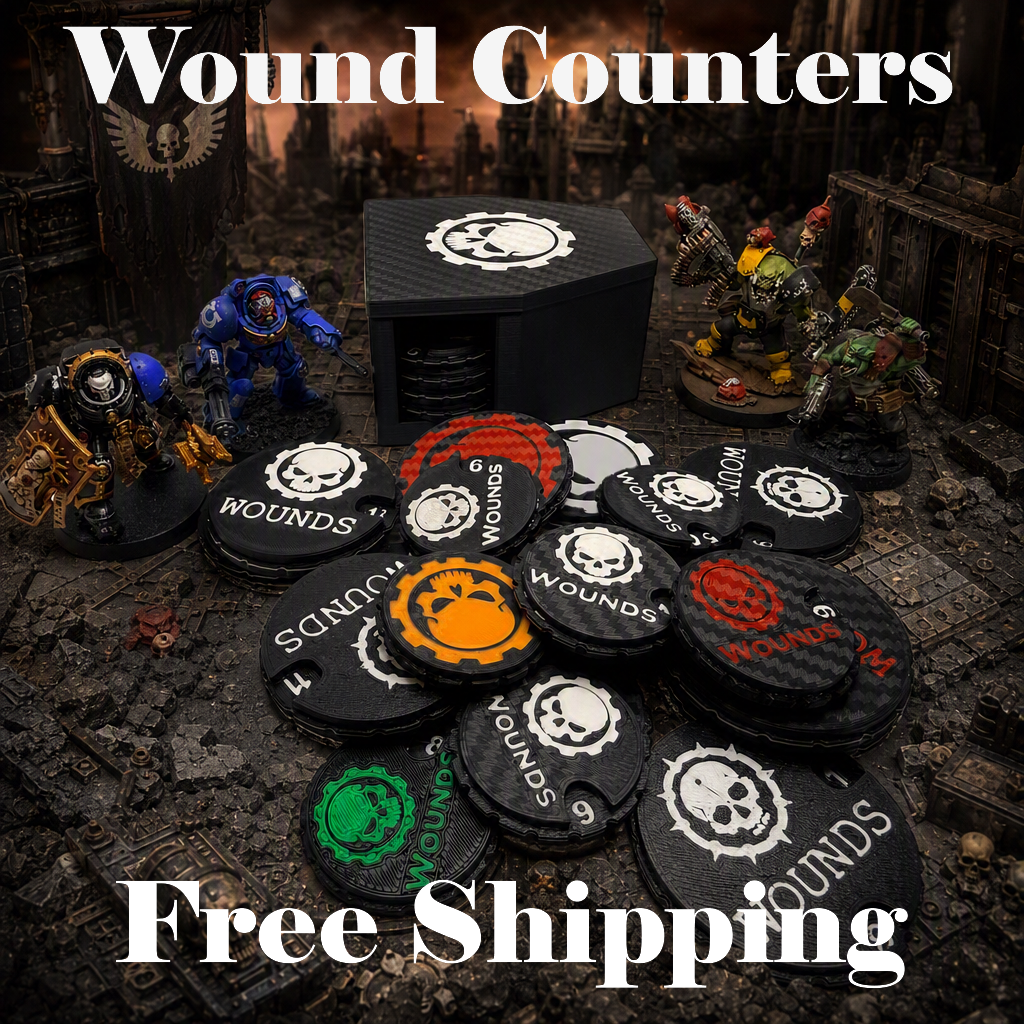 Tabletop Damage, Wound Trackers (0-15), Tabletop Tracker, Wargaming Token