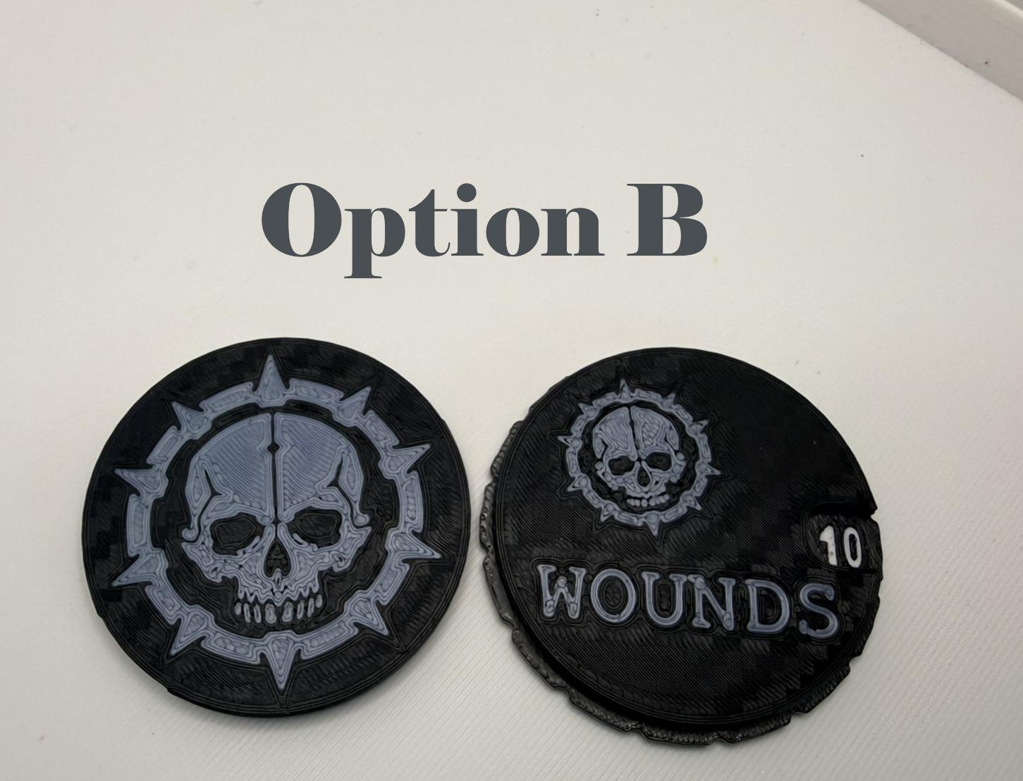 Tabletop Damage, Wound Trackers (0-15), Tabletop Tracker, Wargaming Token
