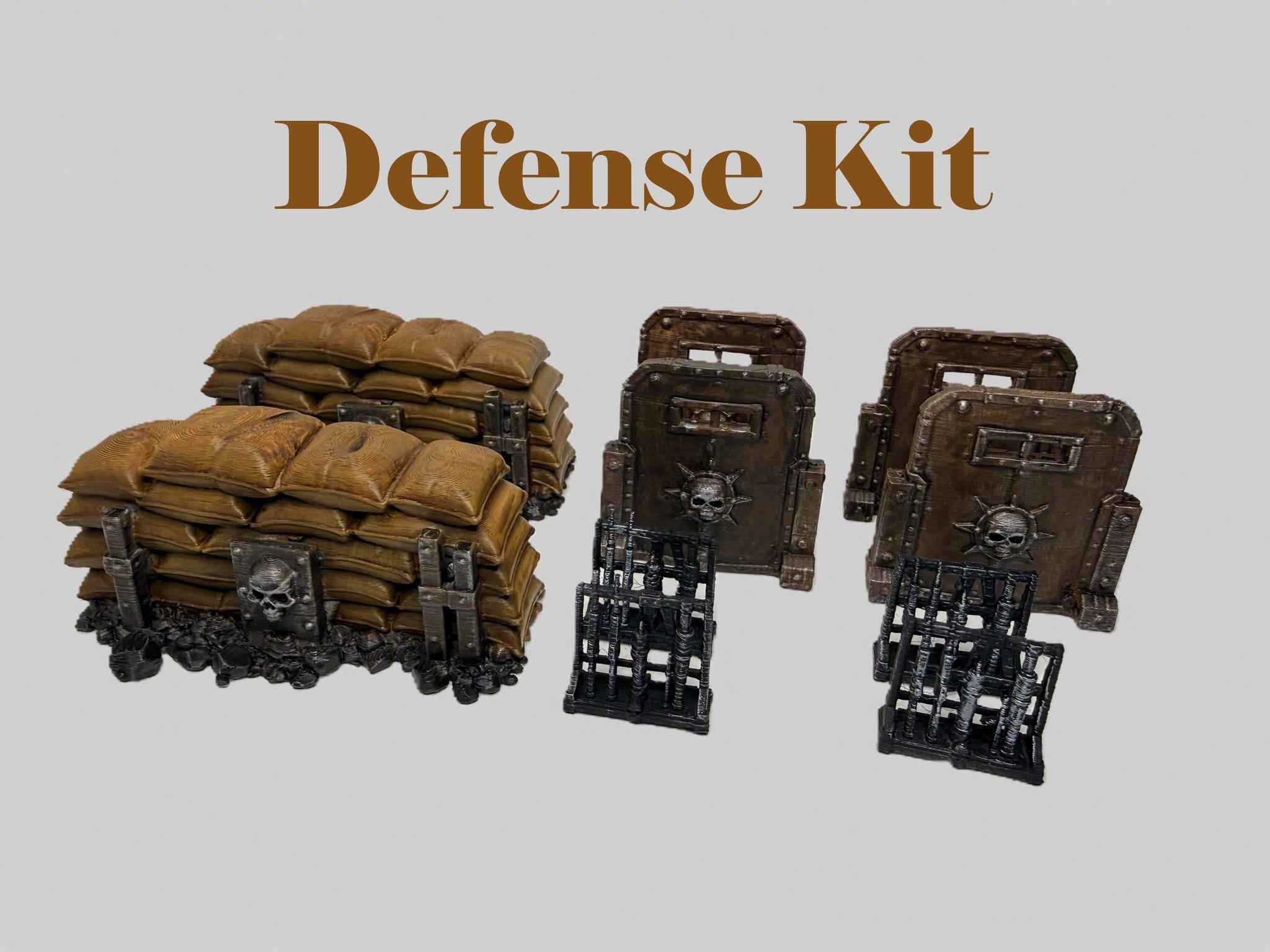 3D Printed Terrain: Defense Kit, Supply Kit
