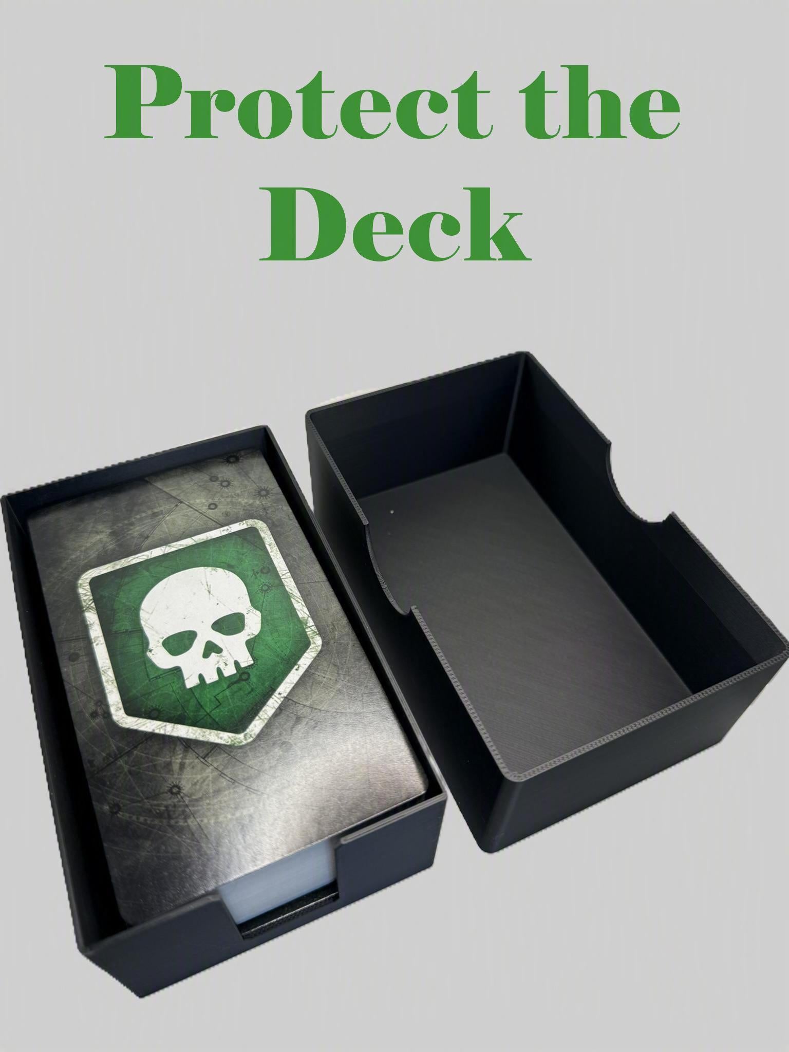 Mission Deck Card Container and Storage for Tabletop Wargaming